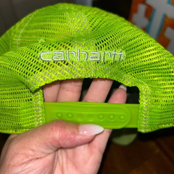 Carhartt Neon Green Mesh Back Cap - Picture 4 of 4